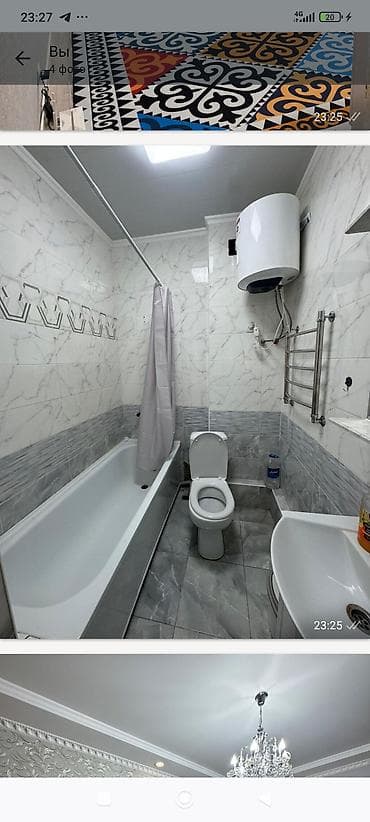 flat osh: 1 комната, Люкс, элитка, Азия Молл, Банные принадлежности — 3