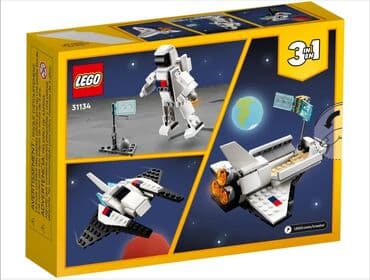 купить лего недорого: Lego Creator 31134 Космический шаттл 🛸, рекомендованный возраст 6+,144 — 8