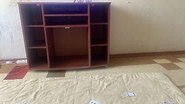 телевизор на запчасть: Тумба и подставка для телевизора, Напольная, ЛДСП, цвет - Коричневый — 1