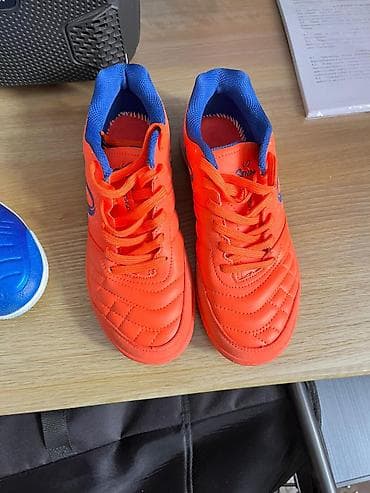 детский трехколесный велосипед: Футзалки/кроссовки для зала — две пары 1) Оранжевые Senda - Верх — 4