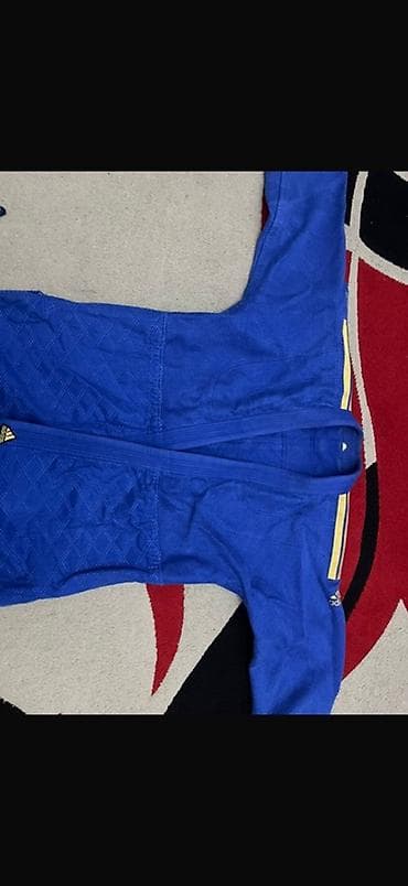 Кимоно для дзюдо Adidas, синие - Комплект: куртка и штаны с поясом. -