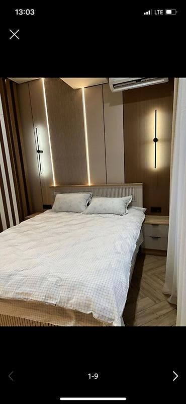 Студия с современным интерьером - Планировка: единое пространство с at lalafo.kg Студия с современным интерьером - Планировка: единое пространство с