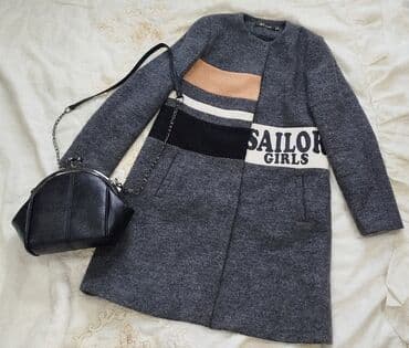 срочно в связи с переездом: Пальто с интересным принтом. Продаю срочно в связи с — 2