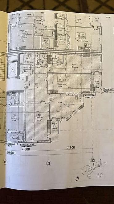 жк rich home: 3 комнаты, 131 м², Элитка, 6 этаж, Готовая ПСО (под самоотделку) — 3