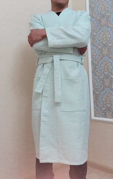 домашние халаты больших размеров: Мужской домашний костюм, S, XS, M, Новый, цвет - Бежевый, Самовывоз, Платная доставка — 4