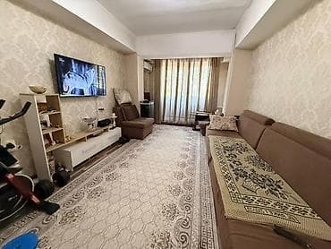 кывартира: 3 комнаты, 64 м², Индивидуалка, Пишпек Индивидуалка, 1 этаж, Косметический ремонт — 5