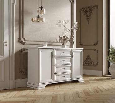 Столдор: Тумба традиционная 2Д 4Я, коллекции Кентаки, Белый, БРВ Брест — 7