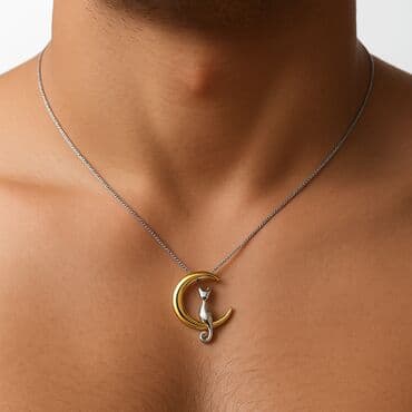 палочка гарри поттер: Кулон с цепочкой Луна и Кот О – стильный и символичный аксессуар — 1