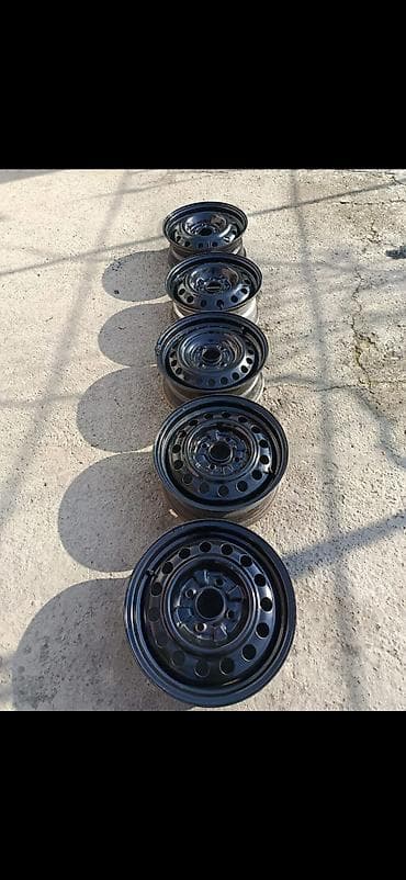 daewoo ravon: Железные Диски R 15 Hyundai, Комплект, отверстий - 5, Б/у — 4