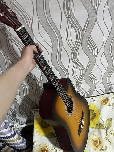 балык кармагыч: Акустическая гитара 6-струнная, форма корпуса дредноут с вырезом — 4