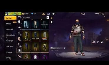 скоро: Игровой аккаунт Free Fire с редкими скинами и прокачанным арсеналом — 10