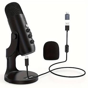 microlab solo 2: USB-микрофон Haomuren на настольной стойке - Подключение: USB — 1