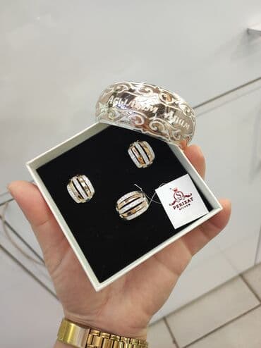 свадебные наборы ручной: Набор украшений, Проба 925, Женские, Новый — 5