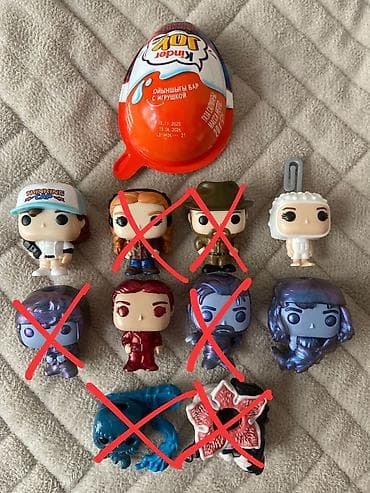 Игрушки из Kinder joy Stranger things / Киндер джой Очень странные