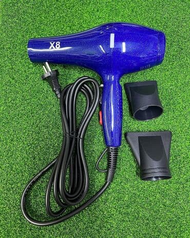 профессиональные фены для парикмахеров: Фен для волос Профессиональный фен «Х8» blue special edition оригинал — 3