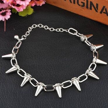 свадебное платье для высокой невесты: Металлическое колье Ч, чокер с заклепками в стиле панк, готическое — 3