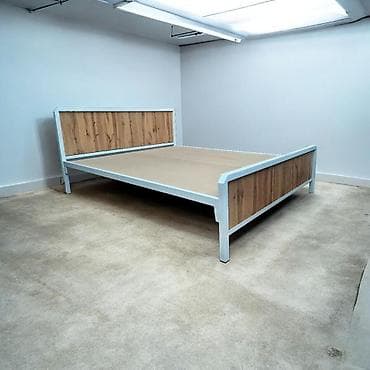 Офисная мебель: Спальный гарнитур, Двуспальная кровать, Металл, цвет - Черный — 2