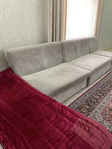 Прямые диваны: Модульный диван, Б/у — 1