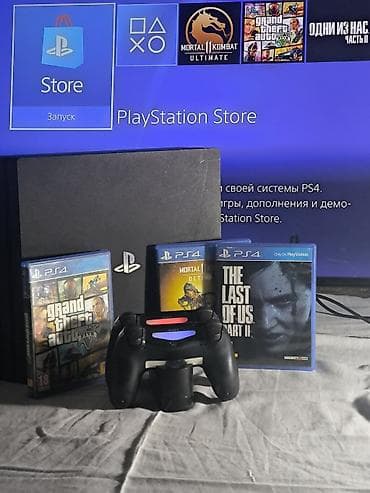 Видео оюндар жана приставкалар: Продаю PlayStation 4 pro, в идеальном состоянии, консоль полностью в — 2