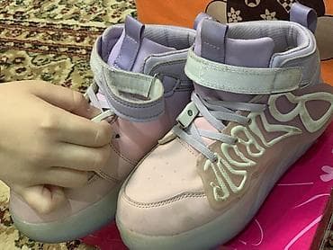 Айымдардын бут кийими: Светящиеся кеды для детей/Ролики 🛼подростков! Удобные подходит по 37 — 4