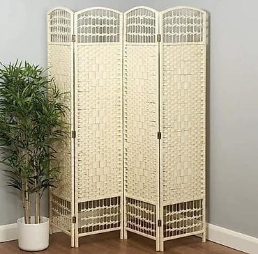 ширму высокую: Ширма, перегородка Материал: Ротанг, Колличество секций: 4, Плетёная, Для салона — 1