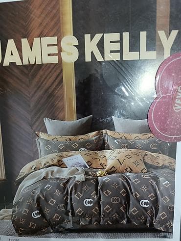 спаль: Постельное белье комплект 2 спальный оригинал JAMES KELLY. цена 3 — 1