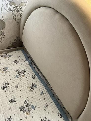 кровать полуторка размеры: Односпальная кровать, С мягким изголовьем, длина - 200 см — 3