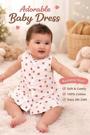 рестоврация одежды: Детское платье, цвет - Белый — 1