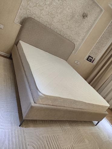 деревянный диван: Двуспальная кровать, Новый, С мягким изголовьем, длина - 200 см — 5