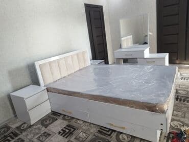 диван в карабалта: Двуспальная кровать, С ящиком для хранения, длина - 200 см — 25