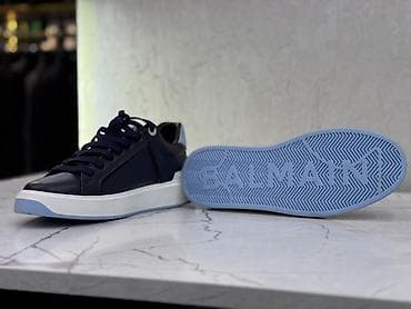 Мужские кроссовки, 39, Balmain, Новый, цвет - Синий, Бесплатная доставка