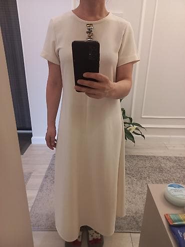 платье на запах: Повседневное платье, Италия, Лето, Длинная модель, Хлопок, Трапеция, S, M, L — 1