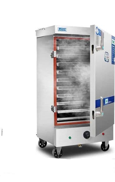 оборудование для выпечки булочек: Мантоварка - 12 листов электрический (рисоварка). Пароварка — 1