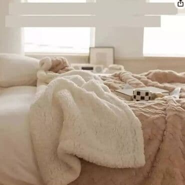 покрывало плед: Плед, Новый, Все сезоны, Двусторонний, Плюшевый — 3