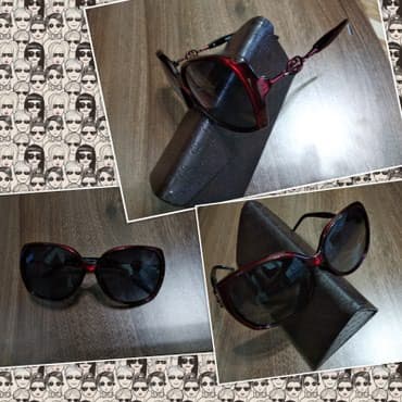 другие аксессуары: Очки GUCCI Комплект: Укрепленный футляр, коробка и документы продаю — 1