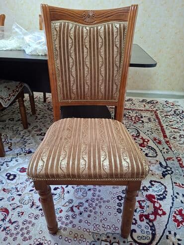 сервиз столовый купить: Стол и стул для зала, Б/у, цвет - Коричневый — 2