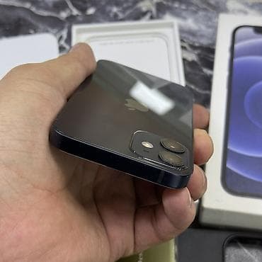 iphone es: IPhone 12 mini, Б/у, 128 ГБ, Синий, Чехол, Коробка, 74 % — 7