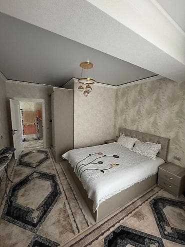 2 спальный: Спальный гарнитур, Двуспальная кровать, ДСП, цвет - Бежевый — 1