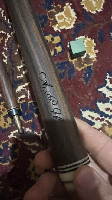 фирменные часы: Бильярдный кий, разборный - Материал: дерево с декоративными — 4