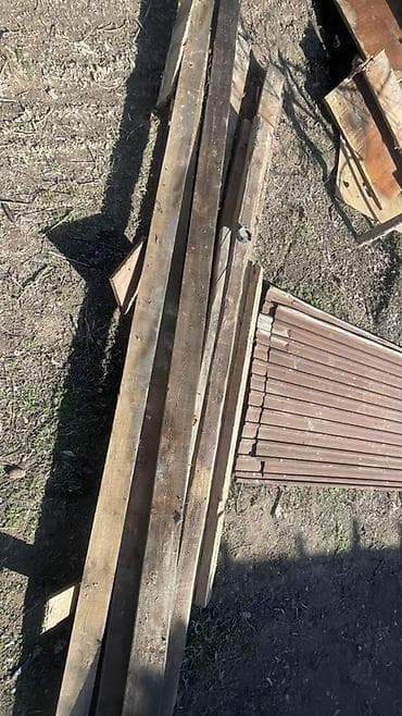 МДФ: 35 штук балки 45 штук шифер Строительный пиломатериал и остатки для — 2