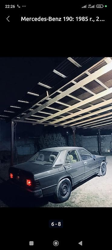 алмашу: Mercedes-Benz 190: 1985 г., 2.3 л, Механика, Бензин, Седан — 1