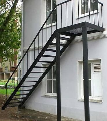 балясины перила: Бетонная лестница Для дома, Бесплатная консультация, Форма лестницы: Прямая — 3