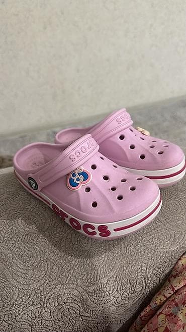 literide crocs: Розовые сабо Crocs для детей - Модель с вентиляционными отверстиями — 1