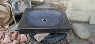 раковины для ванной с тумбой: Раковины из речного камня и гранита — 22