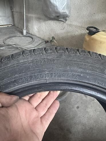 17: Летние шины, 2 шт Continental 215/50 R17 2000 сом за штуку, 1 шт — 2