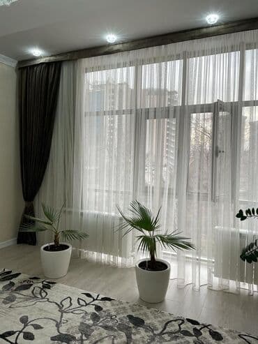 долгосрочная аренда квартира бишкек ош базар: 4 комнаты, Агентство недвижимости, Без подселения, С мебелью полностью — 1