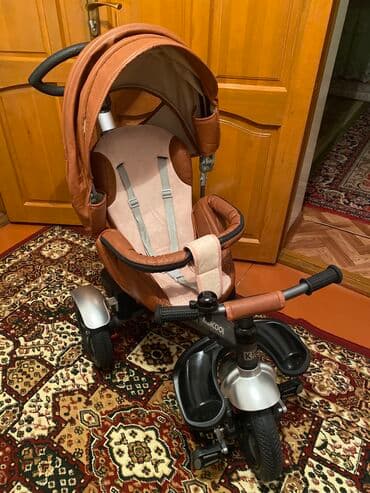 сколько стоит детская коляска: Коляска, цвет - Коричневый, Новый — 4