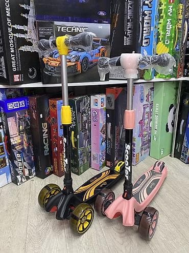 soft shell: Детские трехколесные самокаты ScooTer с подсветкой колес — 1