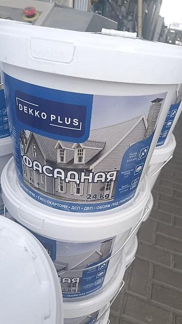Фасадная краска DEKKO PLUS, ведро 24 кг. Назначение: - Для наружных и