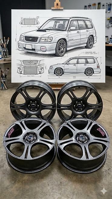 железные диски на авто: Литые Диски R 17 Subaru, Комплект, отверстий - 5 — 1